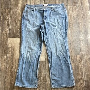 Tommy Hilfiger Light Blue Denim Hipster Boot Jeans, Size 18